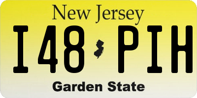 NJ license plate I48PIH