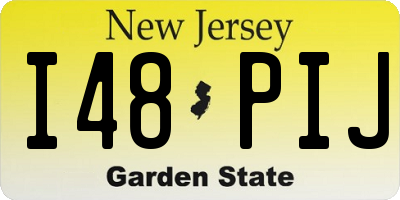 NJ license plate I48PIJ