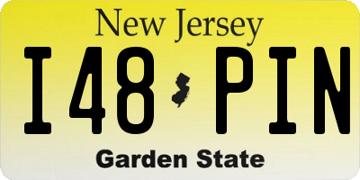 NJ license plate I48PIN