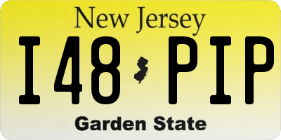NJ license plate I48PIP