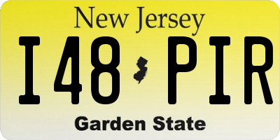 NJ license plate I48PIR
