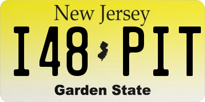 NJ license plate I48PIT