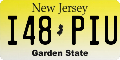 NJ license plate I48PIU