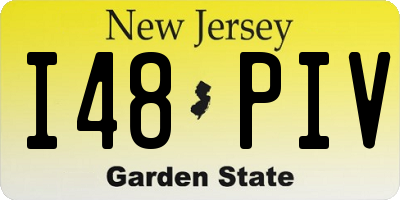 NJ license plate I48PIV