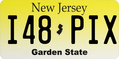 NJ license plate I48PIX