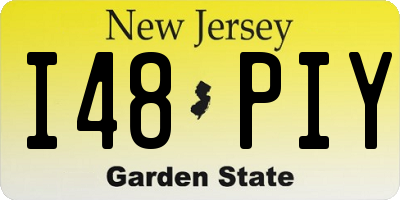 NJ license plate I48PIY