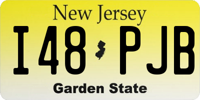 NJ license plate I48PJB
