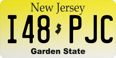 NJ license plate I48PJC