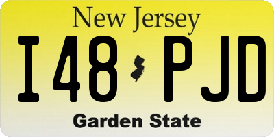 NJ license plate I48PJD