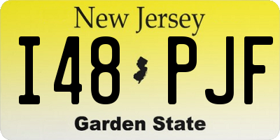 NJ license plate I48PJF