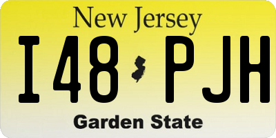NJ license plate I48PJH