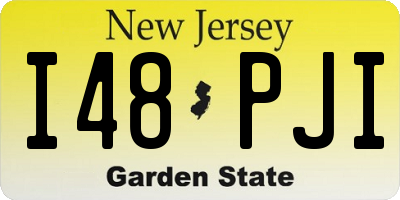 NJ license plate I48PJI