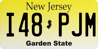 NJ license plate I48PJM
