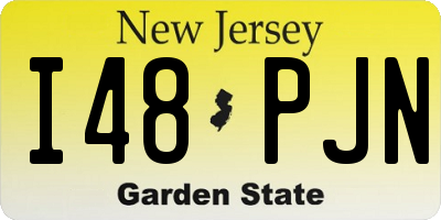 NJ license plate I48PJN