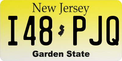 NJ license plate I48PJQ