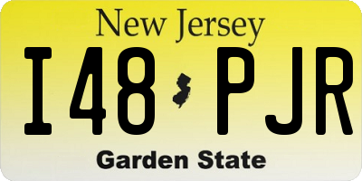 NJ license plate I48PJR