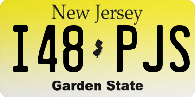 NJ license plate I48PJS