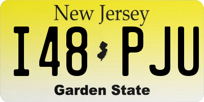 NJ license plate I48PJU