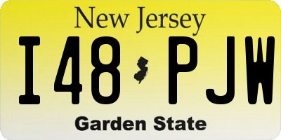 NJ license plate I48PJW