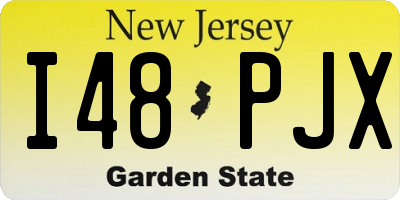 NJ license plate I48PJX