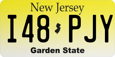 NJ license plate I48PJY