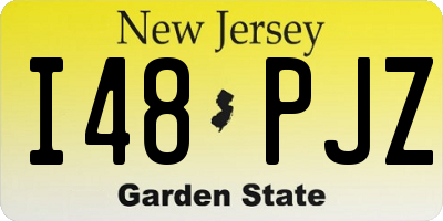 NJ license plate I48PJZ