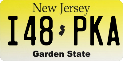 NJ license plate I48PKA