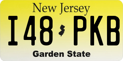 NJ license plate I48PKB