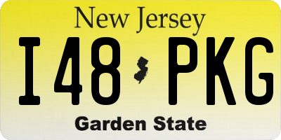 NJ license plate I48PKG