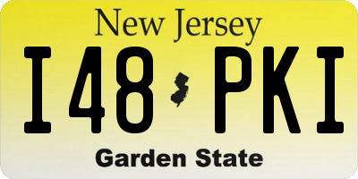 NJ license plate I48PKI