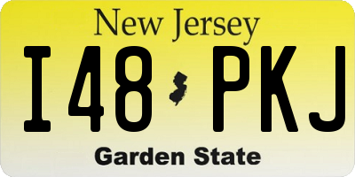 NJ license plate I48PKJ