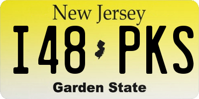 NJ license plate I48PKS