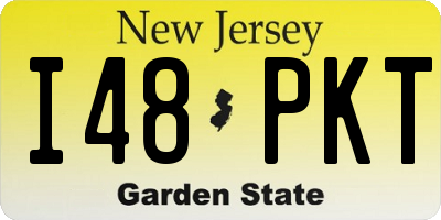 NJ license plate I48PKT