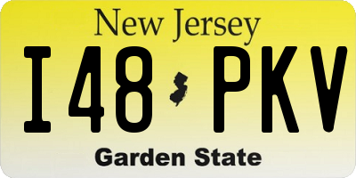 NJ license plate I48PKV