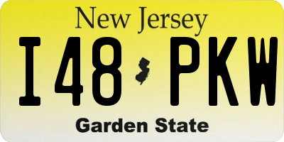 NJ license plate I48PKW