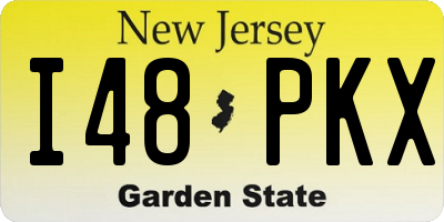 NJ license plate I48PKX