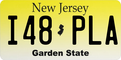 NJ license plate I48PLA