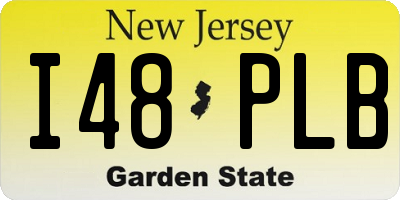 NJ license plate I48PLB