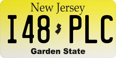 NJ license plate I48PLC
