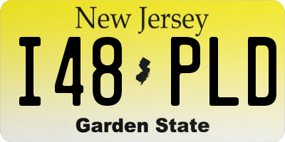 NJ license plate I48PLD