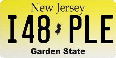 NJ license plate I48PLE