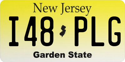NJ license plate I48PLG