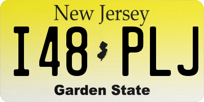 NJ license plate I48PLJ