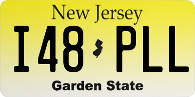 NJ license plate I48PLL