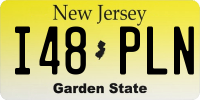 NJ license plate I48PLN