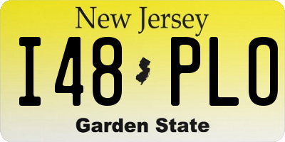 NJ license plate I48PLO