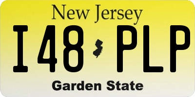 NJ license plate I48PLP