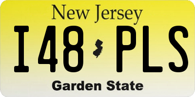 NJ license plate I48PLS