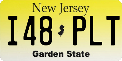 NJ license plate I48PLT
