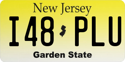 NJ license plate I48PLU